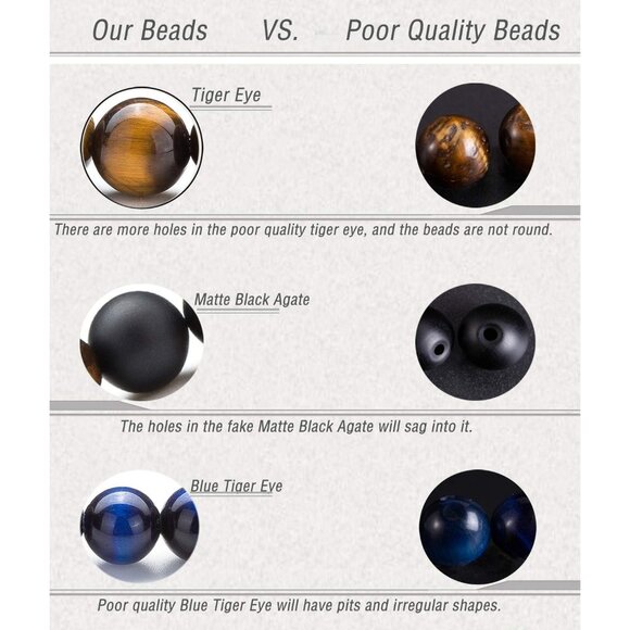 Unisex 8mm Lava Rock Aromatherapy Diffuser Bracelet - Adjustable & Relaxing - Picture 5 of 6